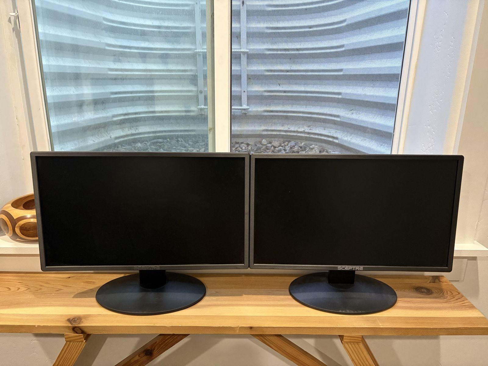 Two 20” Sceptre Monitors
