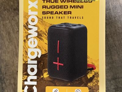 ChargeWorx True Wireless Rugged Mini Bluetooth Speaker - New $25