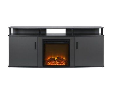 NEW- Ameriwood Home Carson Fireplace TV Stand