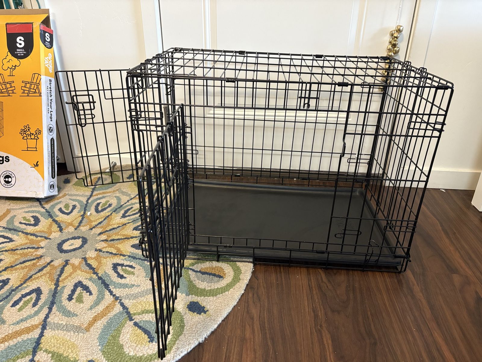 Like new dog kennel, exercise pen, and supplies