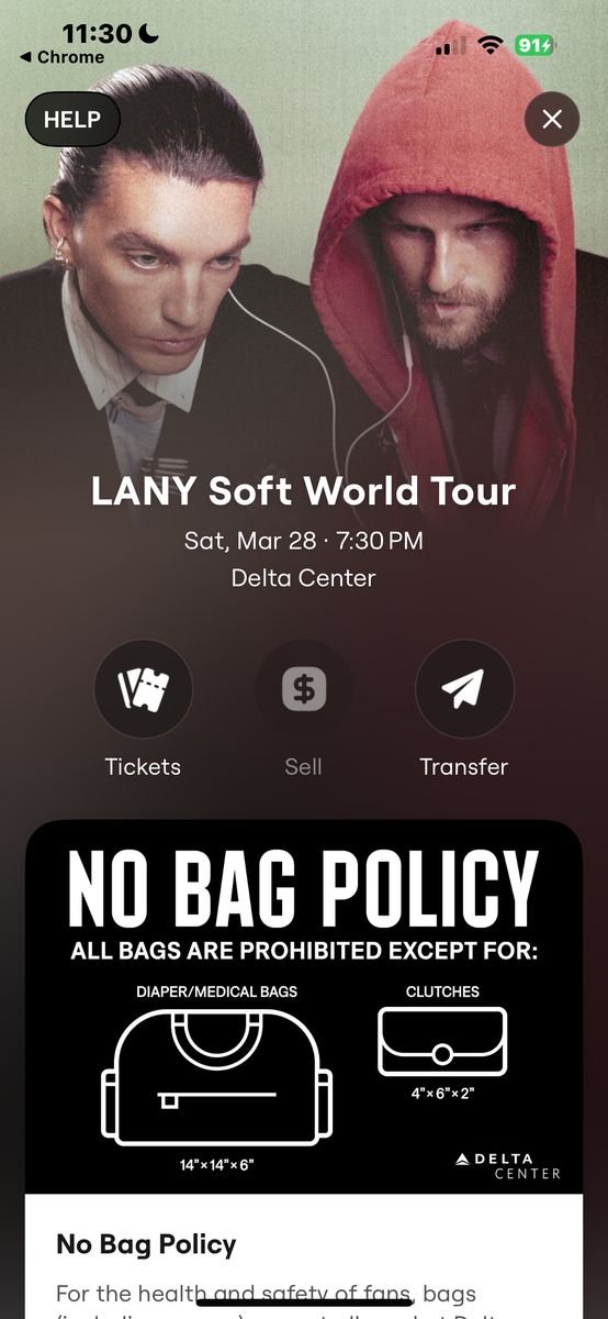 LANY PIT TICKETS 3/28