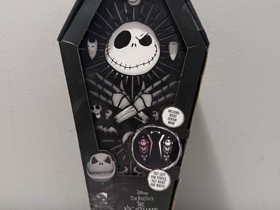 Disney Tim Burton's Nightmare Before Christmas Jack Skellington Coffin Light w/ Night Sensor