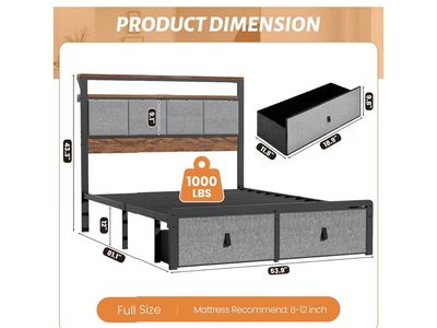 Full bedframe (metal) brand new!