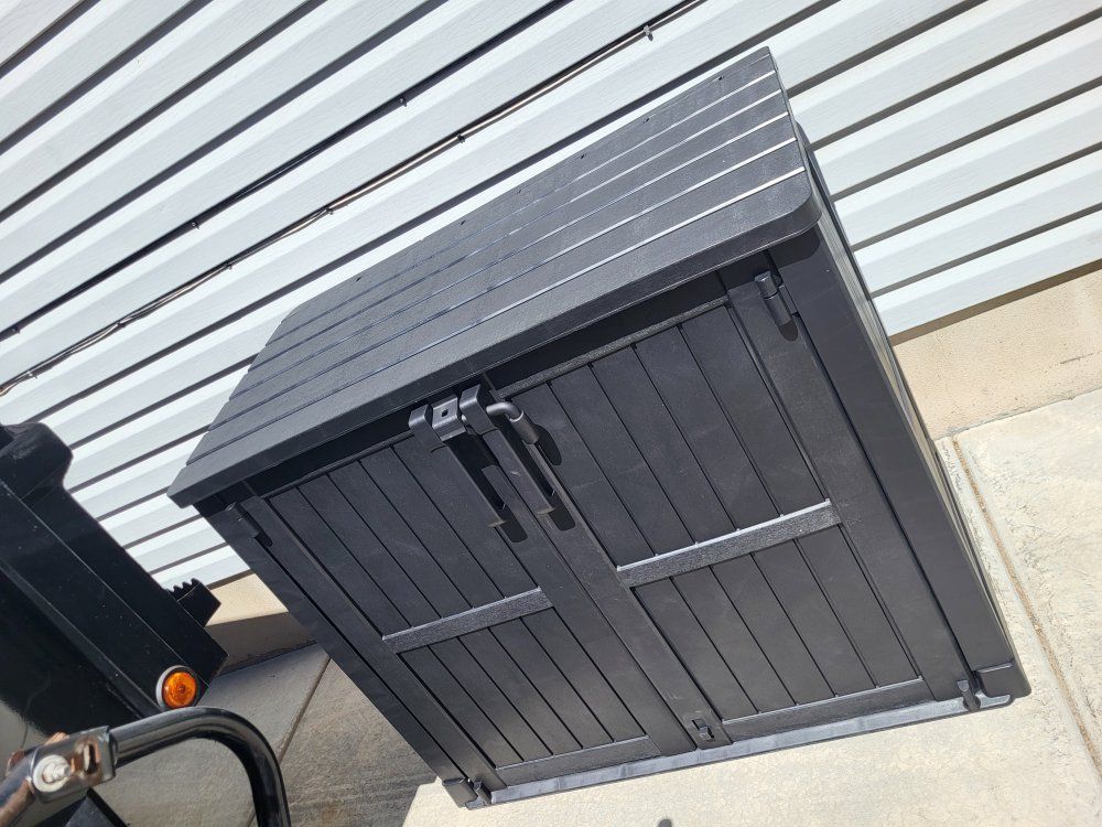 36cu.ft Outdoor Lockable Storage Shed 
Black**