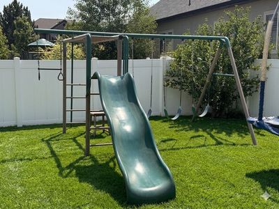 Lifetime Metal Swing Set & Slide Combo - Kids' Backyard Playset