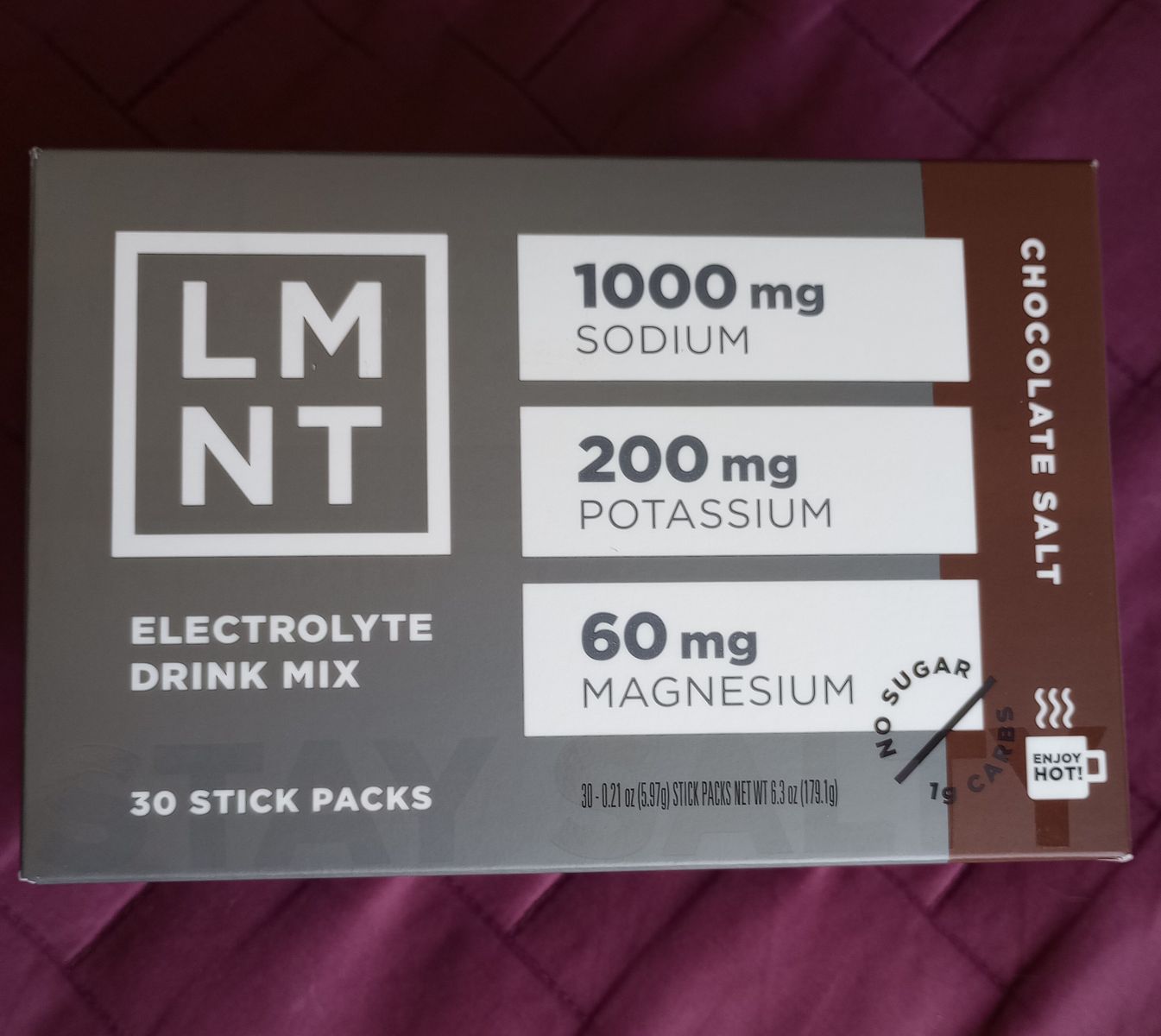 LMNT Zero Sugar Hot Chocolate mixer