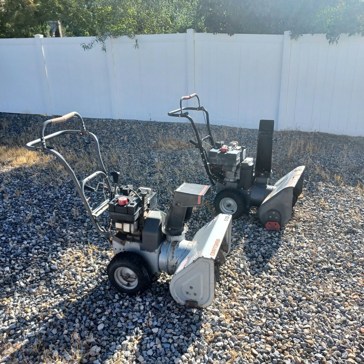 Snowblowers. Both for $220. For restoration 