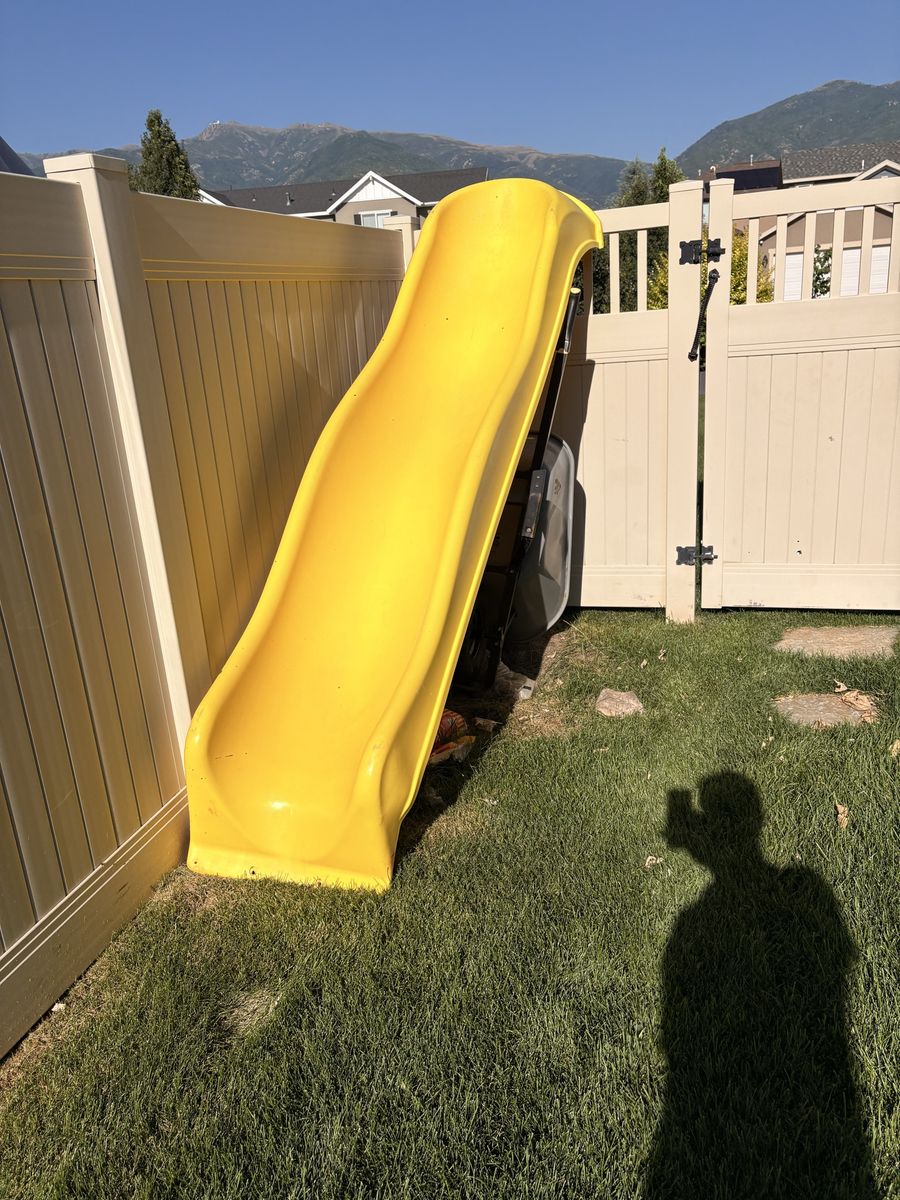 Heavy Duty Plastic Wave Playground Slide - 9 feet