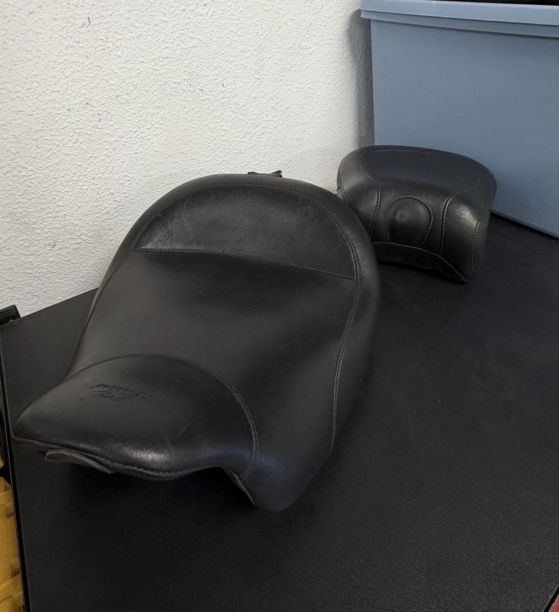 Mustang Standard Touring Solo Seat w/ Passenger Pad for Harley-Davidson FL Touring 2008-2025