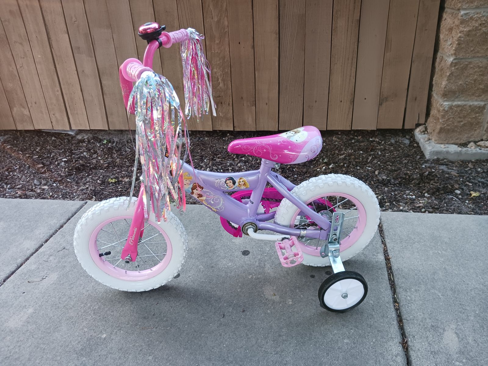 DISNEY PRINCESS BIKE 12", HUFFY LIKE NEW