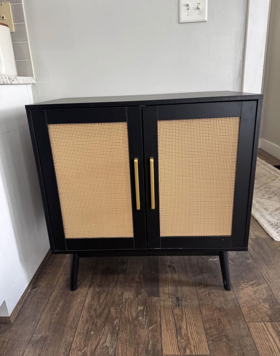 Black sideboard cabinet
