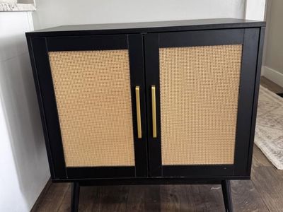 Black sideboard cabinet