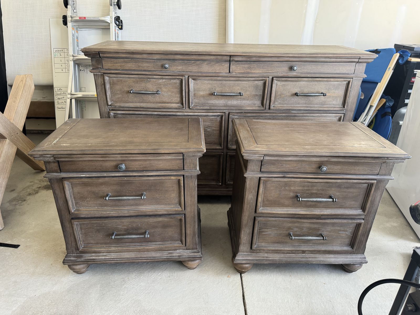 Millennium by Ashley Dresser & 2 Nightstands – Solid Matching Set