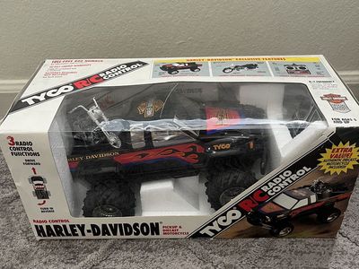 VINTAGE Tyco RC Pickup W/ Diecast Motorcycle