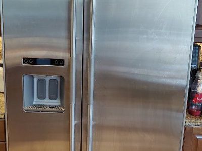 Jenn-Air 42" Stainless Steel Side-by-Side Refrigerator with Water Dispenser