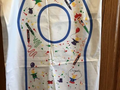 Crayola Kids DIY Apron Smock Fabric Panels Uncut Patterns, Wamsutta OTC, Binney and Smith