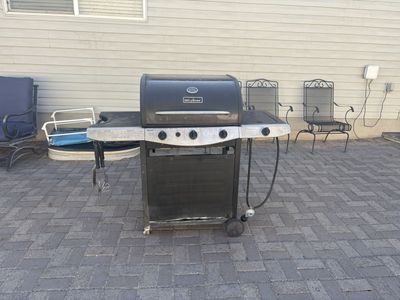 BBQ Grillware 3-Burner Propane Gas Grill with Side Burner
