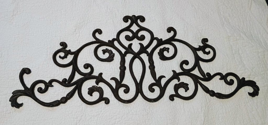Ornate Cast Iron Wall Decor