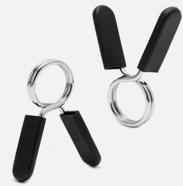 Dumbbell Lock Clamp Spring Collar Clips 28mm Barbell Gym Weight Lifting