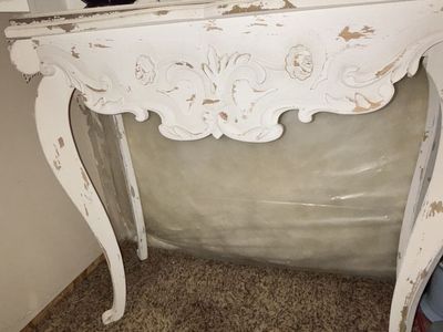 Shabby Chic Chippy White Painted Table