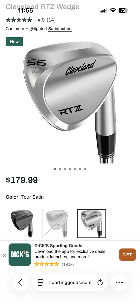 Cleveland golf wedge