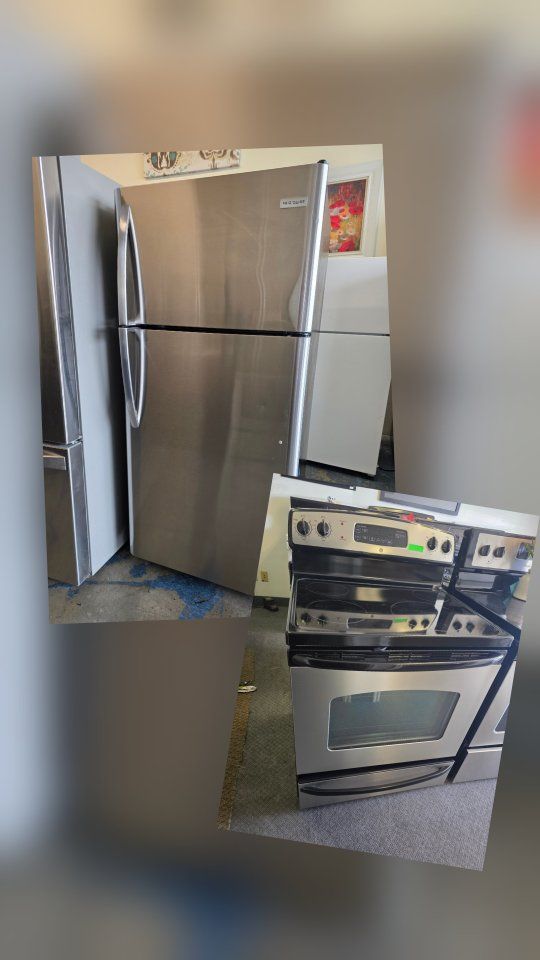 Frigidaire refrigerator and ge electric stove