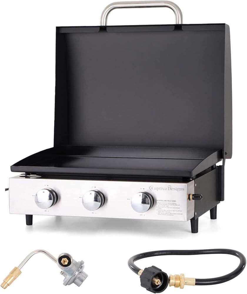 22 Flat Top Grill with Lid