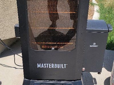 Masterbuilt 4Electric Smoker, Digital, Bluetooth, Window, with Cover and Cold Smoker Attachment