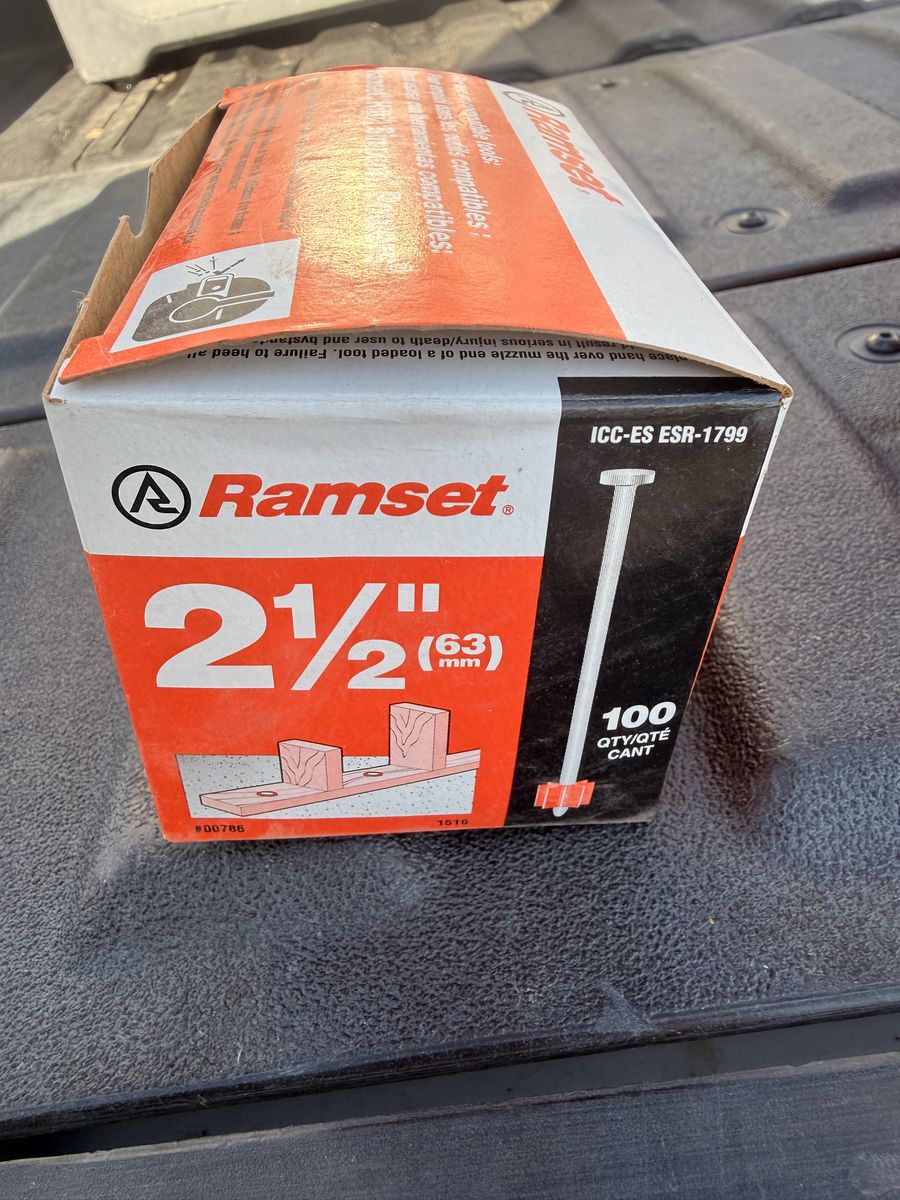 Ramset Concrete Nails  2-1/2 in. Drive Pins