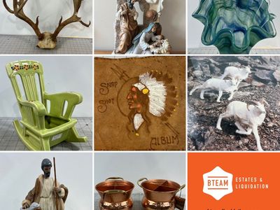Online Estate Auction BTeam Centerville Warehouse Sunday March 29, 2026 Antiques, Collectables, Furniture, Vintage...