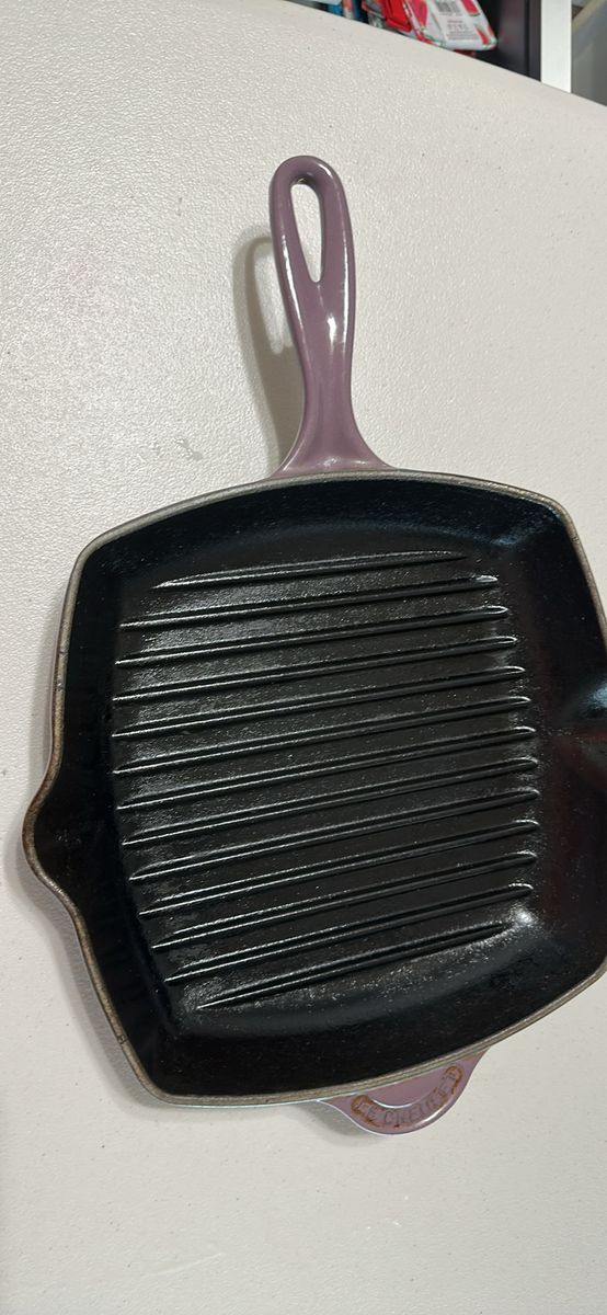 Le Creuset Enameled Cast Iron Square Grill Pan, Purple