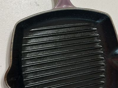Le Creuset Enameled Cast Iron Square Grill Pan, Purple