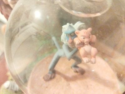 Disney The Lion King Rafiki and Simba Musical Water Globe - Plays "Circle of Life"