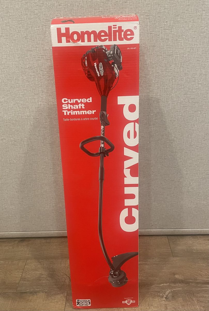 NEW Homelite 2-Stroke 26 cc Curved Shaft Gas Trimmer