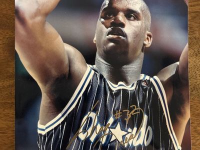 Shaquille O’Neal Autograph NBA Hand Signed Orlando Magic Rookie Auto Basketball 8x10 RC Photograph