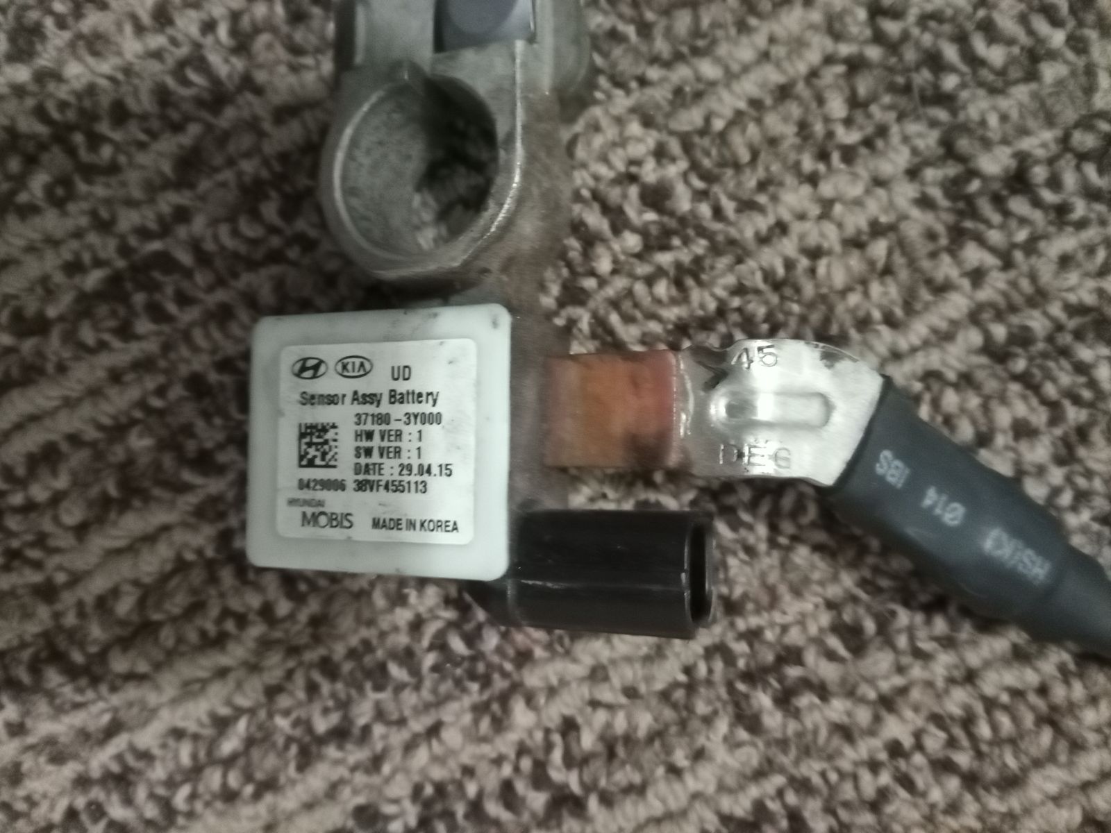 2011-2016 negative battery cable and sensor