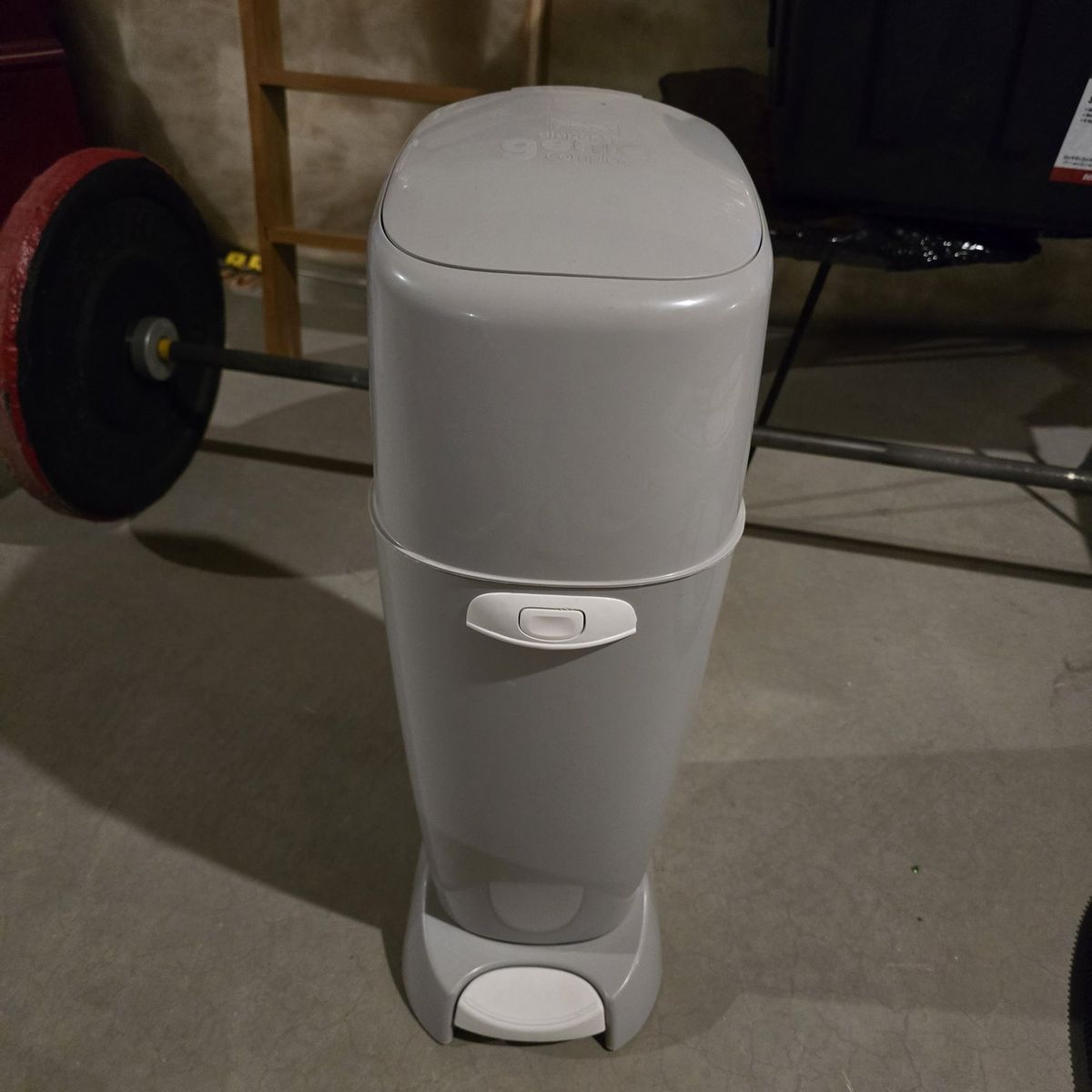 Ubbi Diaper Pail - Gray Steel Odor Locking Disposal System with Foot Pedal