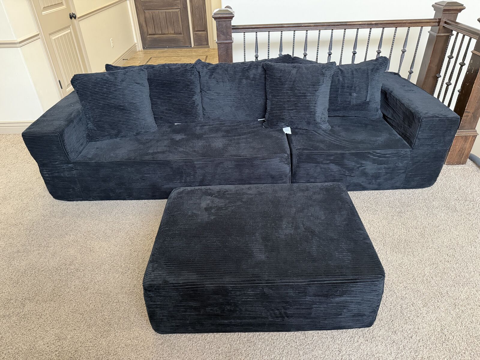L Shaped Boneless Couch