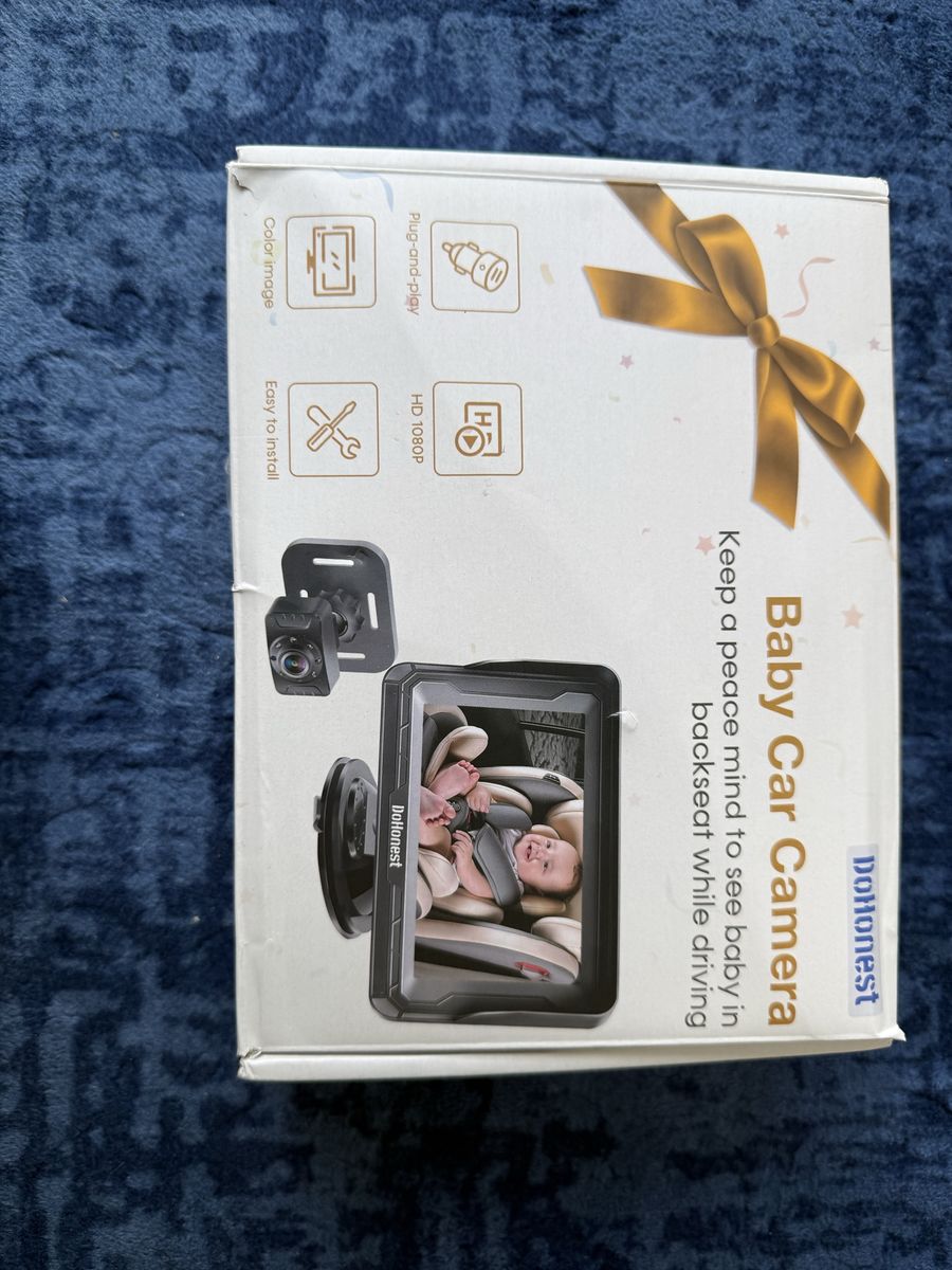 DoHonest Baby Car Camera 1080P HD Color Image Plug-and-Play Easy Install Rear-Facing Monitor