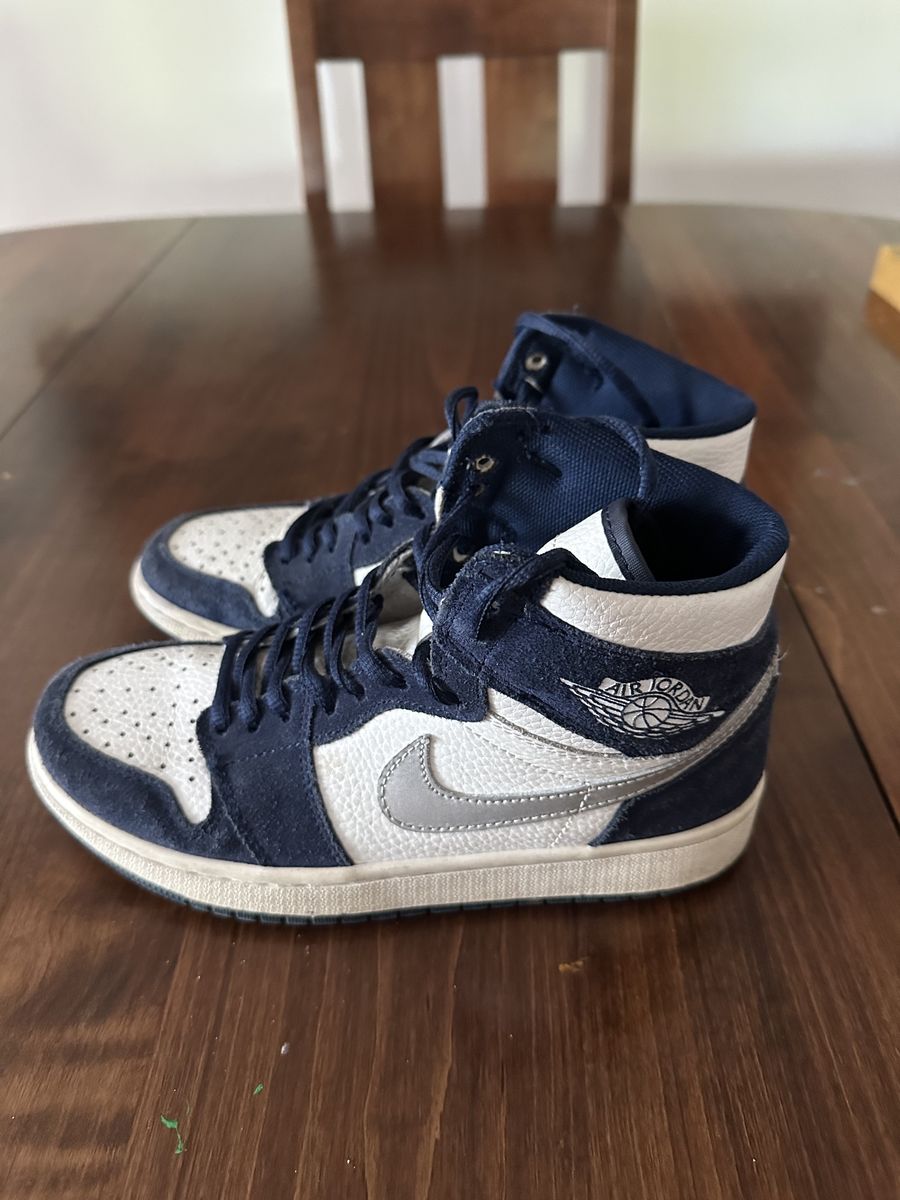 Nike Air Jordan 1 Retro High co.JP Midnight Navy White Silver sneakers
