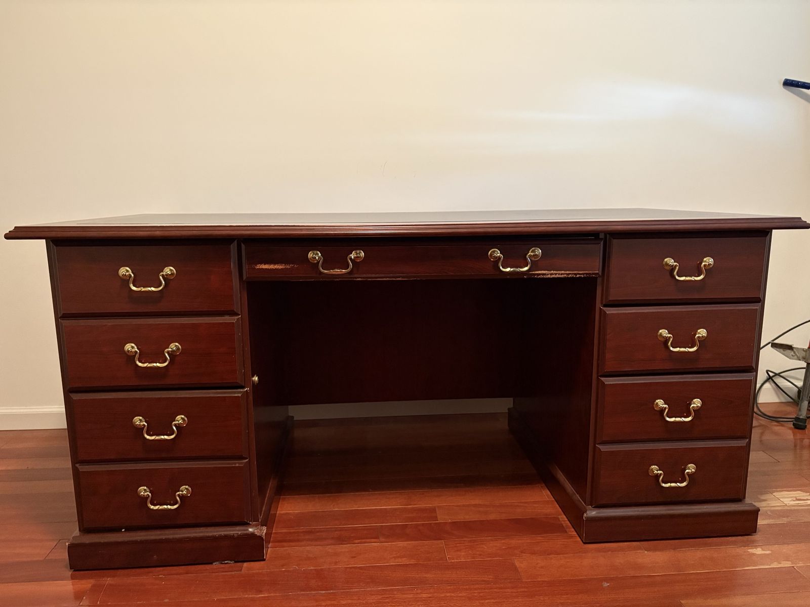 Desk and credenza.