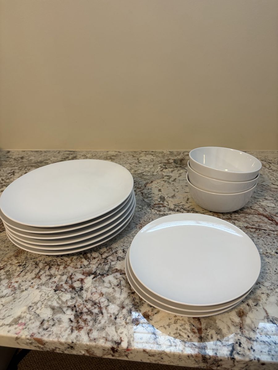 IKEA White Dinnerware Set - Plates and Bowls