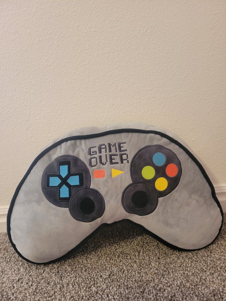 Game Over Controller Plush Throw Pillow