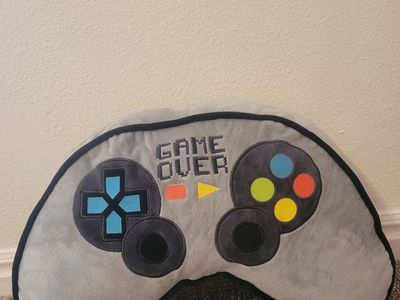 Game Over Controller Plush Throw Pillow