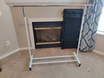 Clothes or Clothing Rack Hanger On Wheels Barely Used