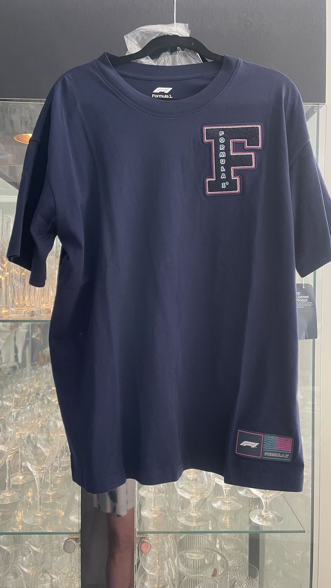 f1 Brand Mens Navy blue Tee SZ LG