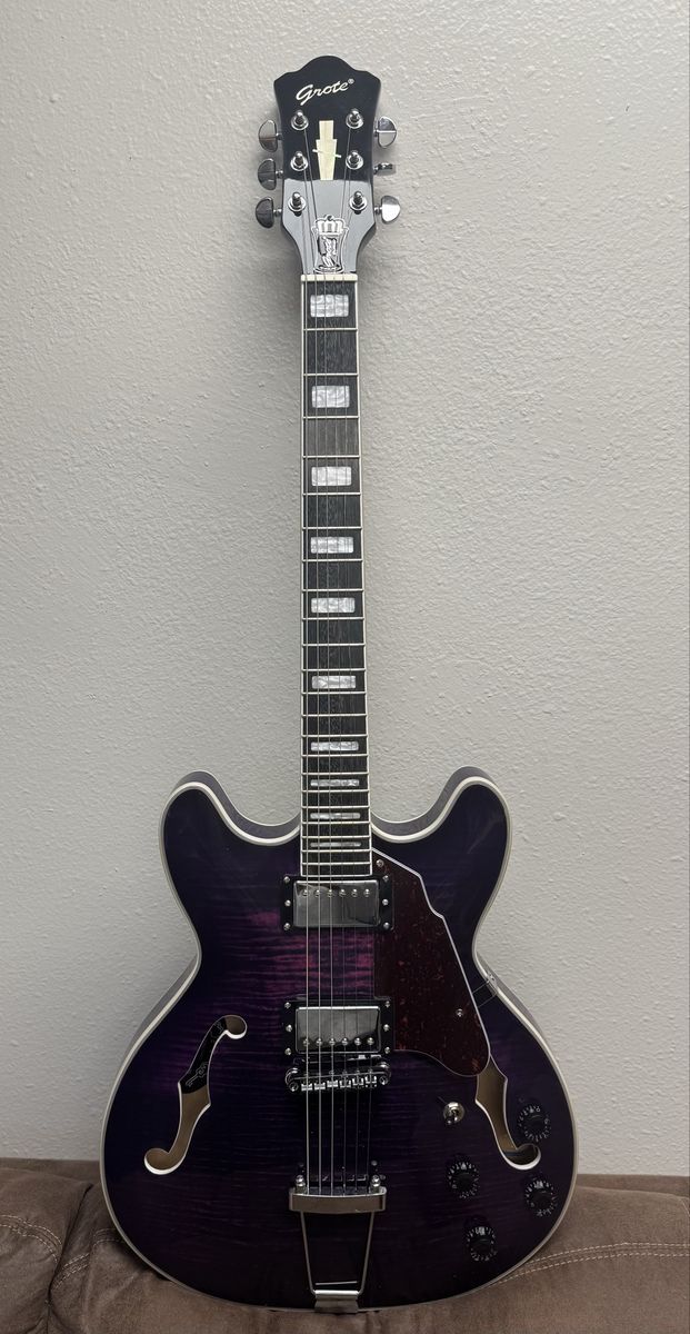 Purple Grote Electric Guitar with Case