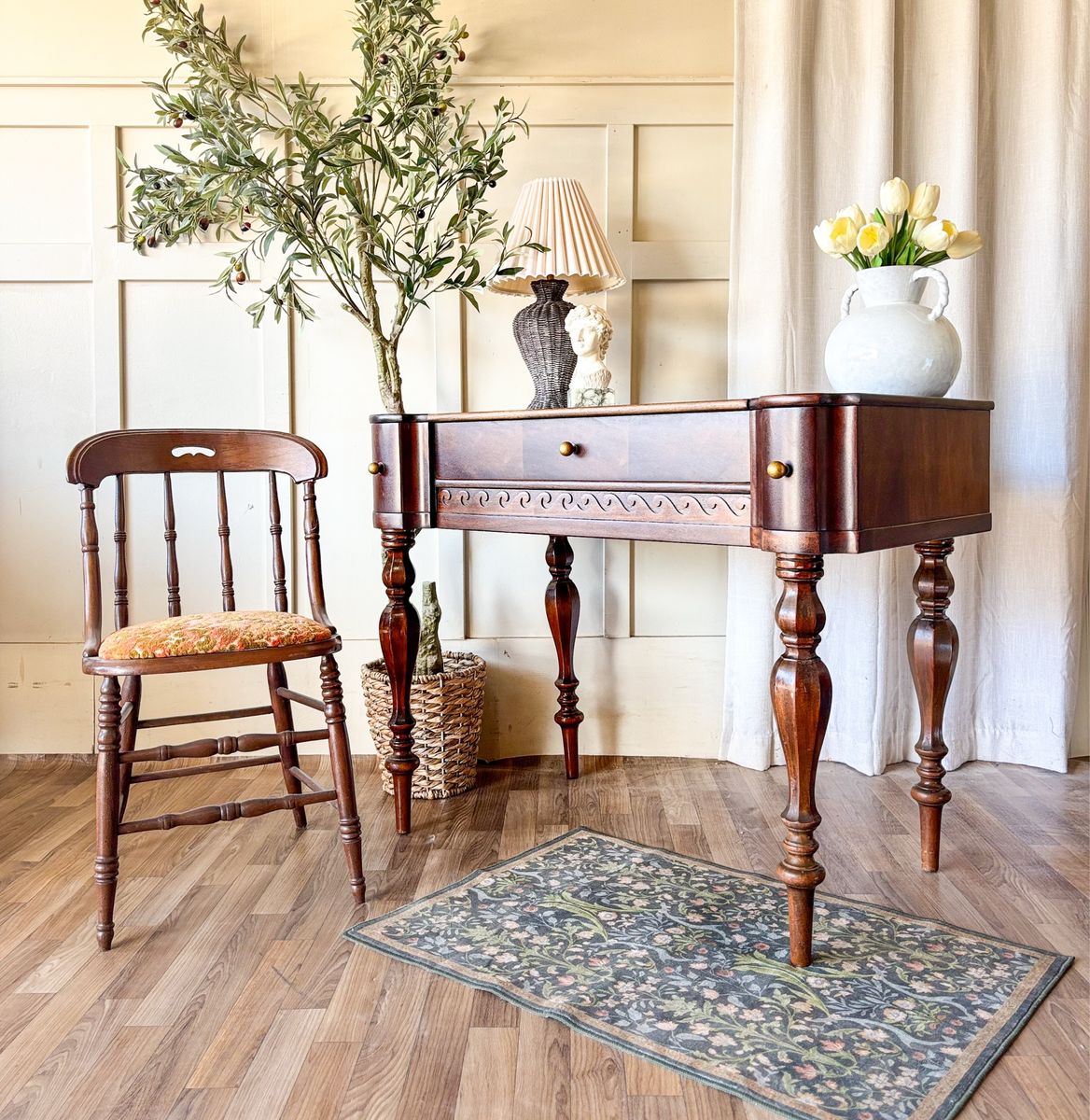 *FREE DELIVERY* Victorian Piano Style Mahogany Flip Top Secretary Desk