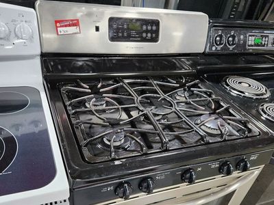 Frigidaire Stainless Steel Gas Range with 5 Burners & Oven - Used