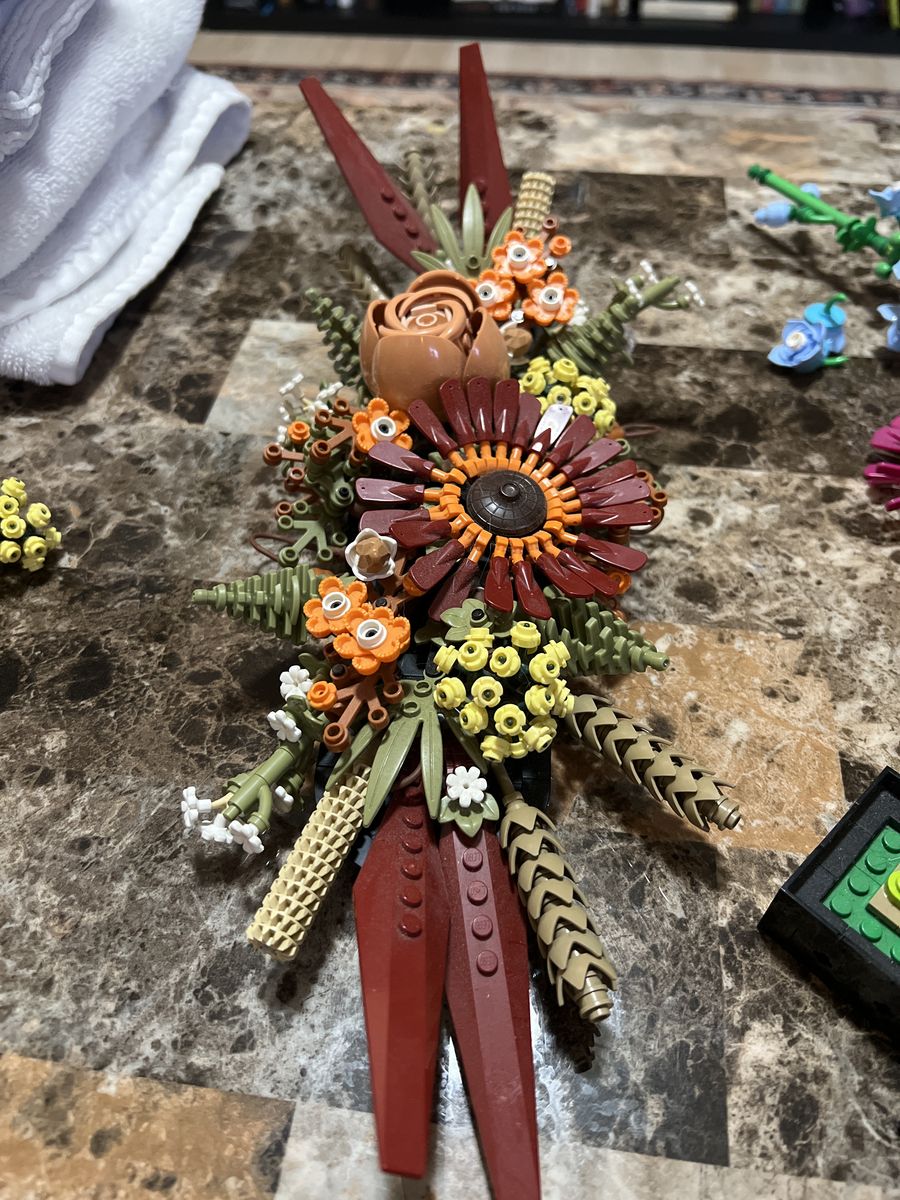 Lego Dried Flower Centerpiece